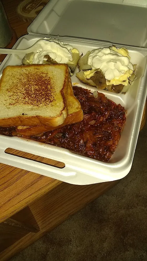 Pulled Pork and Baked Potato with Texas Toast Z